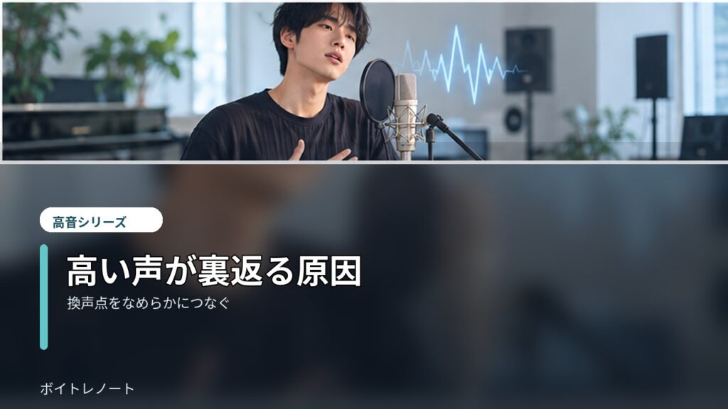 Male singer practicing voice transition around the vocal break