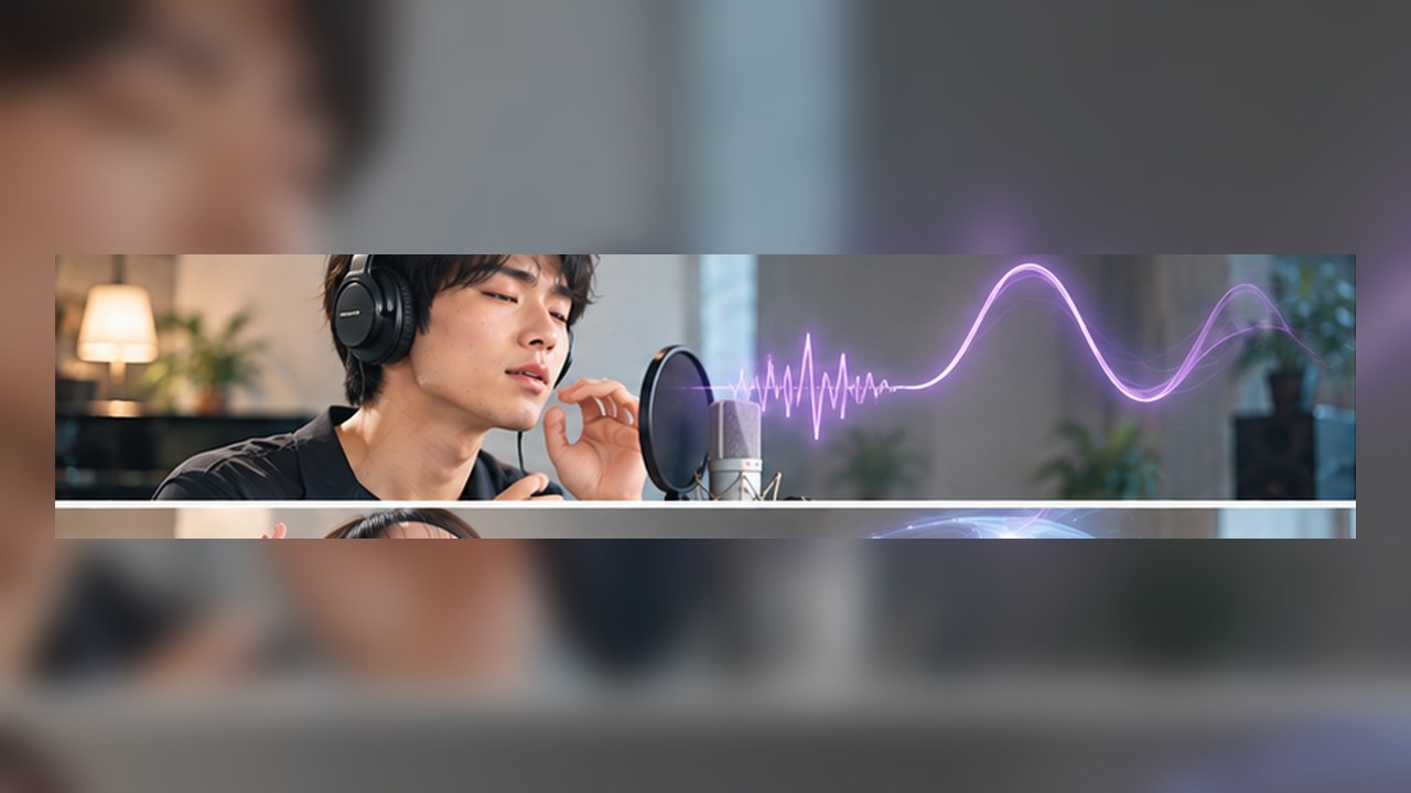 Singer practicing gentle vocal fry and transitioning to high notes