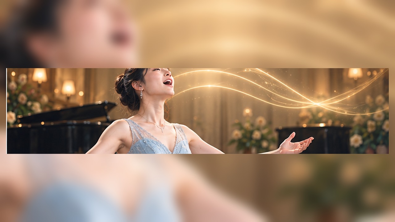 Vocal training concept for ソプラノ 高い 声 出し 方 in a modern studio